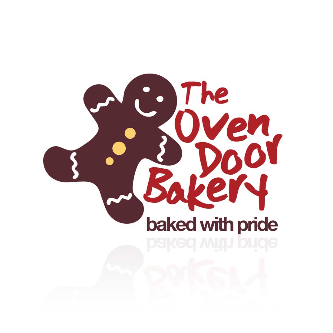 The Oven Door Bakery logo, marketing and advertising collateral, and merchandise designed by Phunkemedia