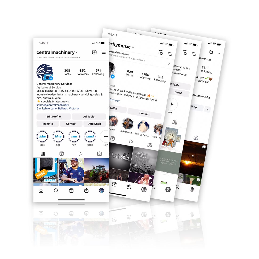 Phunkemedia offers social media marketing and asset design.