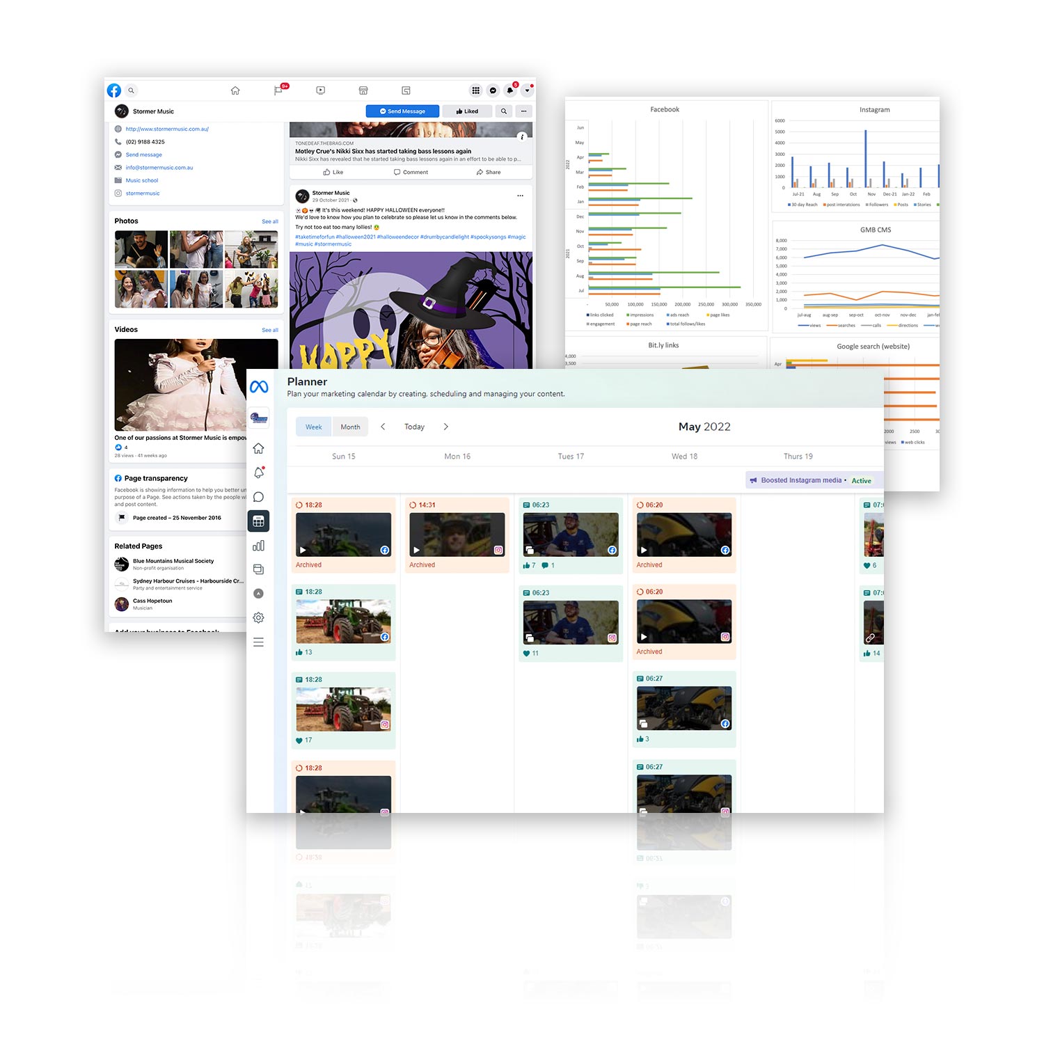 Phunkemedia offers social media marketing and asset design.