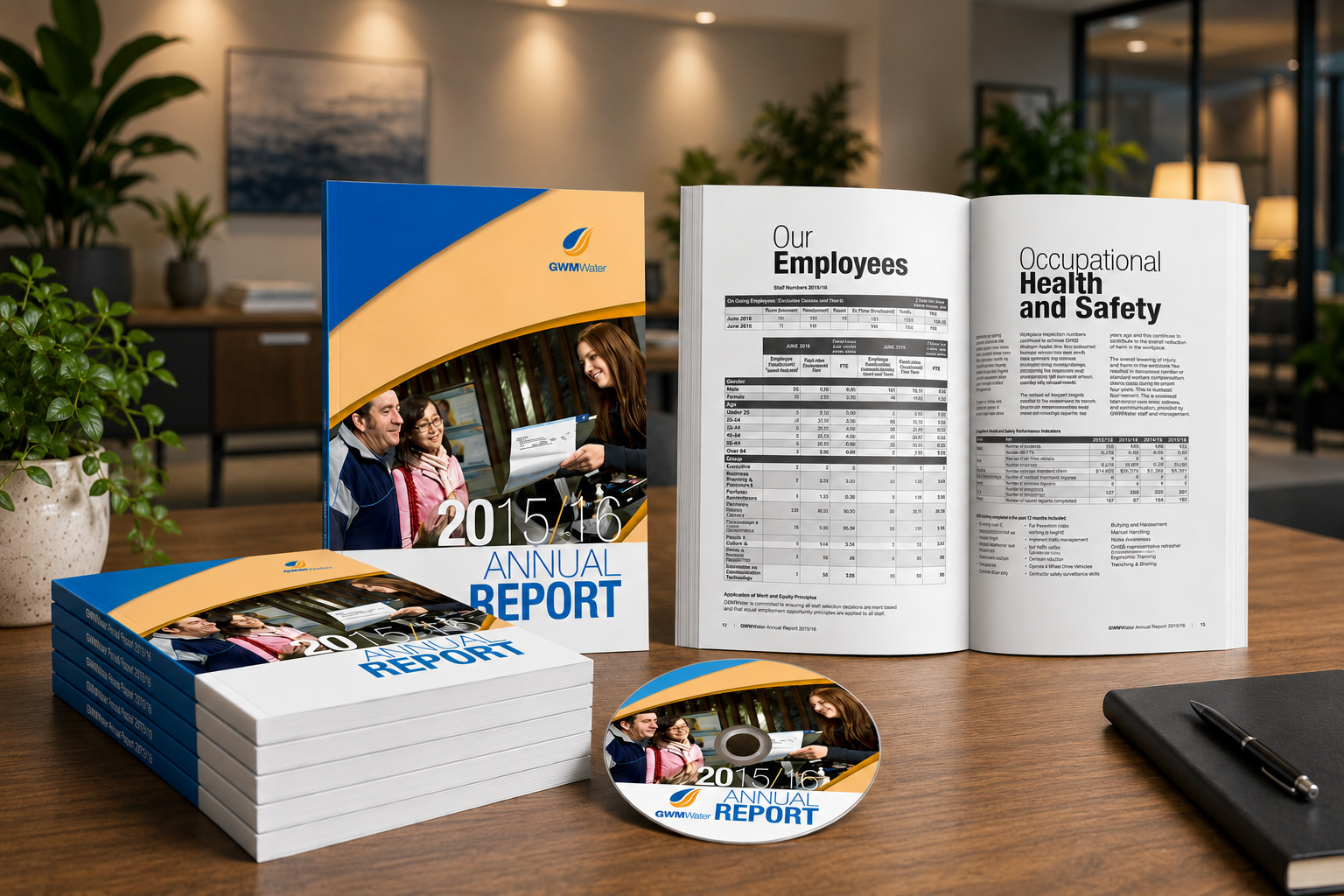 Print communications designed for GWMWater by Phunkemedia